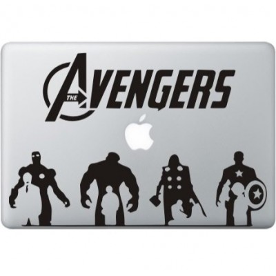 The Avengers (2) MacBook  Aufkleber Schwarz MacBook Aufkleber
